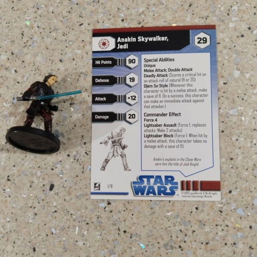 Star Wars Miniatures Game Anakin Skywalker new