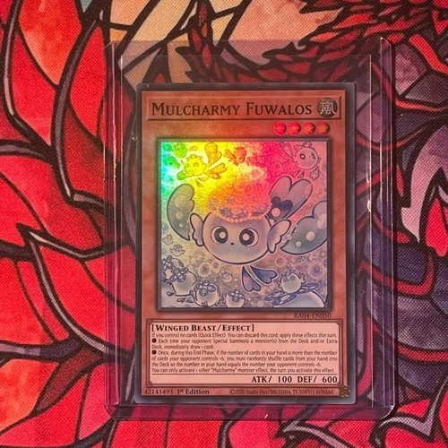 Yu-Gi-Oh Mulcharmy Fuwalos Super Rare card new condition