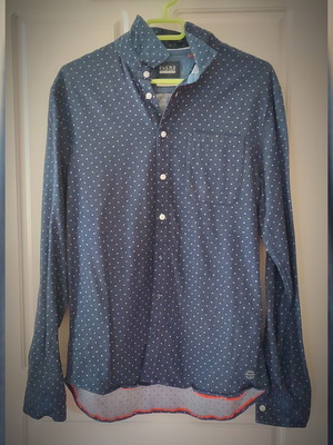 Blend men's blue shirt, 100% cotton, size Large