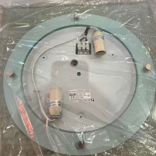 Livarno Lux ceiling and wall light with glass dome 43x43x14 new in box
