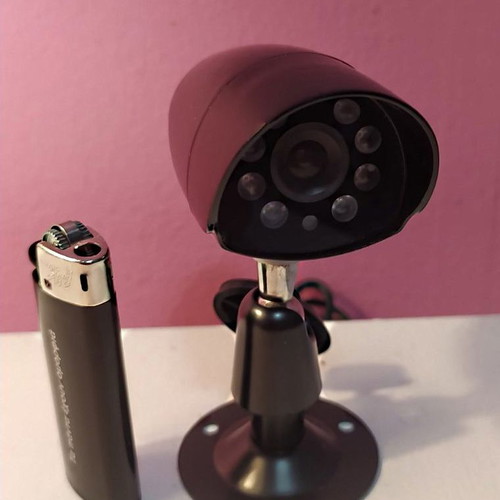 Color CCTV surveillance camera new with 8 LED lights