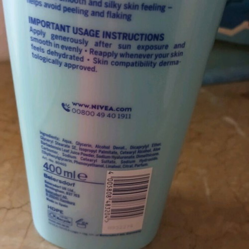 Nivea After Sun body lotion new 400ml