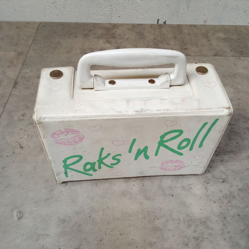 Raks n Roll case for 10 audio tapes used, 1980s