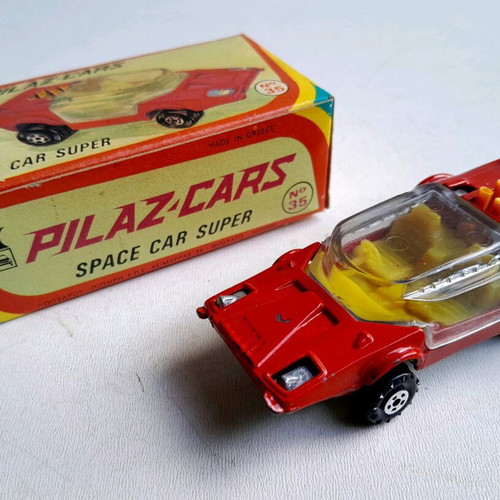 Pilaz Space Car metal die cast toy car new from 70s