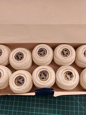DMC No40 Ecru Crochet Thread new, 100% cotton, box of 10
