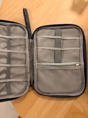 Electronic Accessories and Cables Organizer Case, Grey