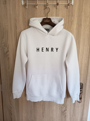 Henry cotton hoodie size L used, white