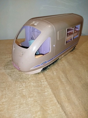 Barbie train used