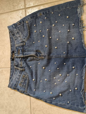 Τζιν φούστα Defile με πέρλες σε πολύ καλή κατάσταση, μέγεθος S