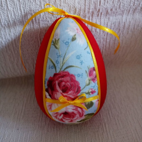 Decorative egg mix and match used, red and floral