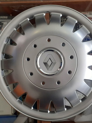 Τάσια τροχών 16'' Van για Renault, νέα, ασημί πλαστικά, σετ 4 τεμαχίων