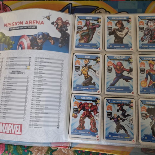 Marvel Mission Arena Album with 193 Cards like new