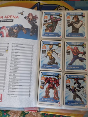 Marvel Mission Arena Album with 193 Cards like new