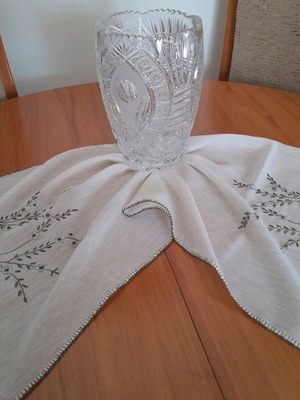 Handmade tsevres with embroidery like new, 1 piece 1.00x0.45cm
