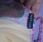 Reef multicolor bikini top used, large size approximation