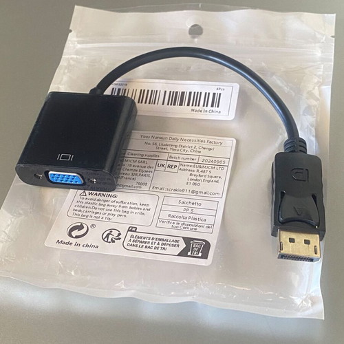 Lanberg DisplayPort to VGA Adapter new