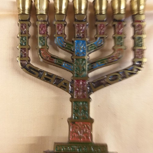 Menorah candlestick used from Jerusalem