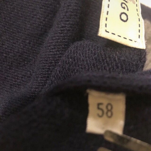 Rodrigo men's wool cardigan blue size 3XL