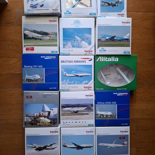 Herpa Wings collection 35 aircraft 1:500 like new