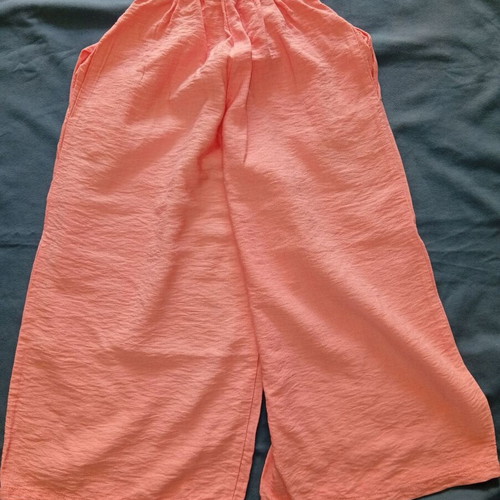 Moliin Rose salmon linen culotte pants like new, size 122 cm, age 6