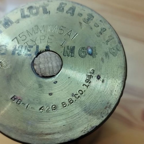 Κάλυκας 2ου Παγκοσμίου Πολέμου 75mm M5A1 από M2-M6 μεταχειρισμένος