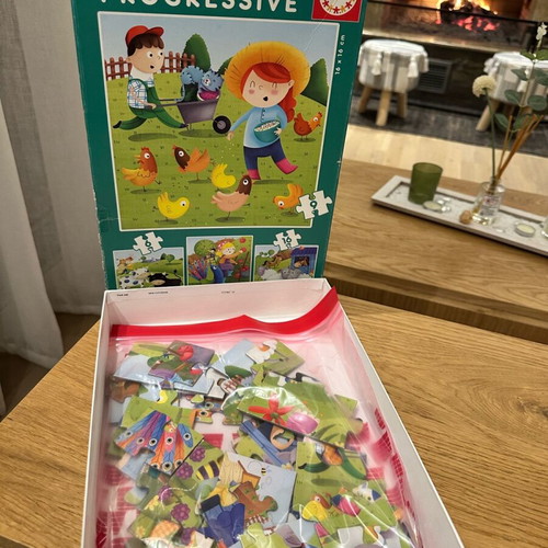 Farm puzzle slightly used 6-9-12-16 pieces
