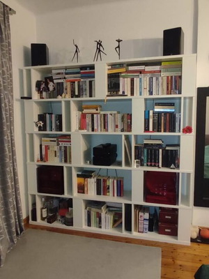 Bookcase matte lacquer like new, 200x200 cm