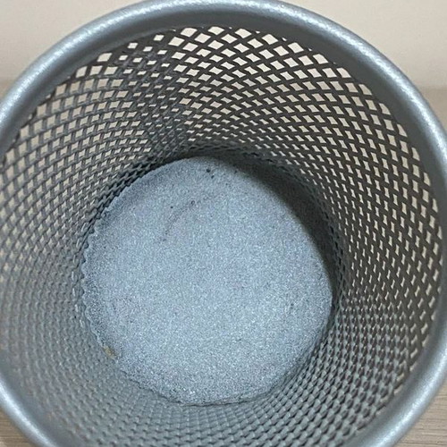 Gray pencil holders used with wear on inner bottom
