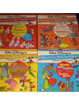 Walt Disney Original Soundtrack συλλογή 4 βινυλίων μεταχειρισμένη, κλασική
