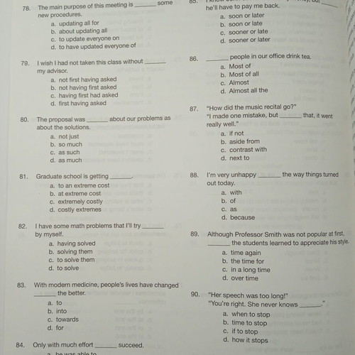 ECPE Sample Test 2010 with Answer Key Michigan new