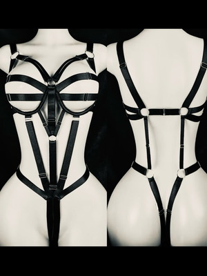 Bandage harness κορμάκι μαύρο Intimissimi καινούργιο