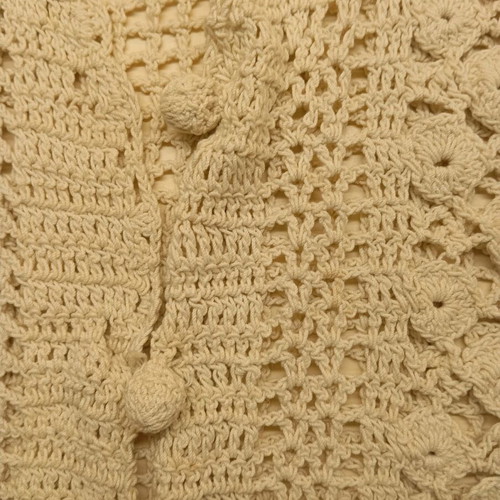 Knitted vest handmade like new, beige, size M