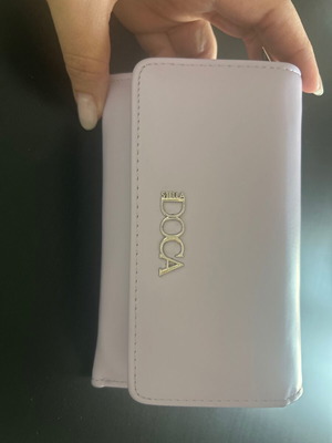 Doca Stella wallet like new, lilac medium size 14x10 cm