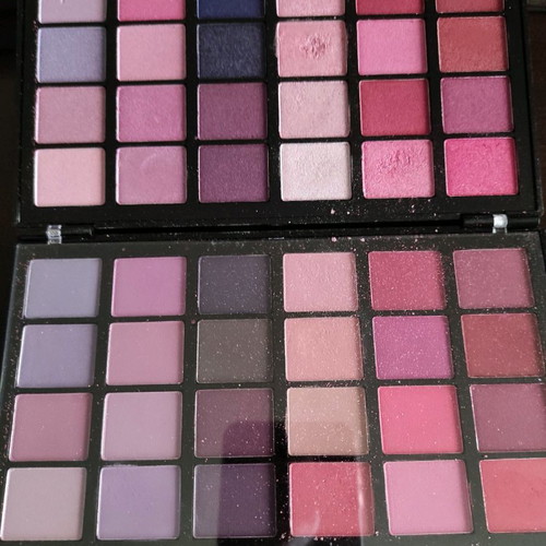 Revolution eyeshadow palette used with matte and metallic shades