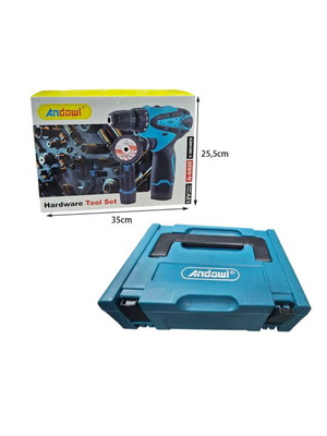 Drill and screwdriver set with disc new 2 in 1