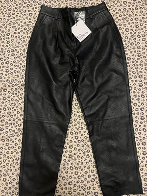 BSB leather black pants new, size S