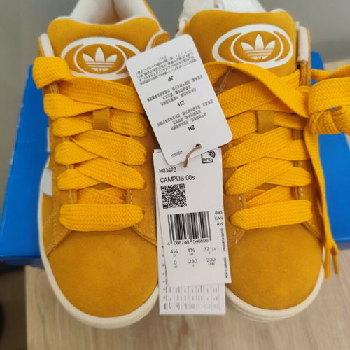 Adidas Campus 00s sneakers brand new with tags size 37 1/3 mustard yellow