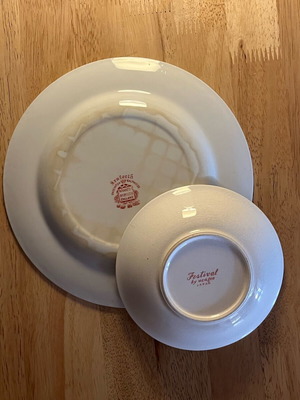 Σετ Vintage Πορσελάνης Μεταχειρισμένο (2 τμχ) Wood & Sons England και Ucagco Japan