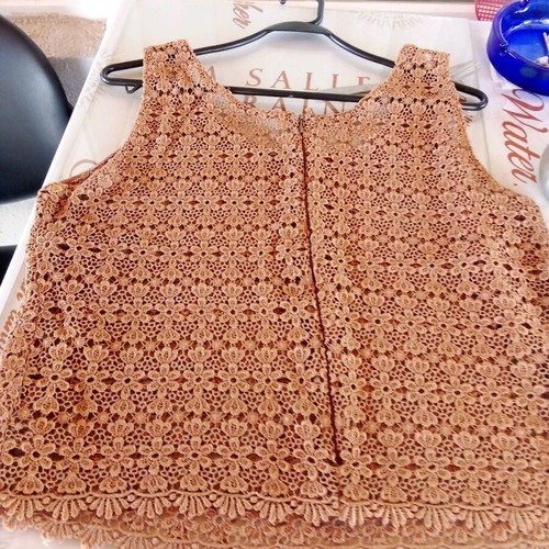 Acme summer blouse like new, size XL 42, brown