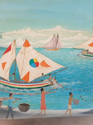 Jackson Christopher 1989 oil painting new, Dominican Republic