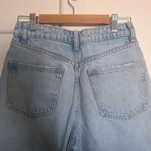 ZARA high-waisted straight jeans 36 like new, blue