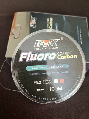 Fluorocarbon fishing line 100m 0.50mm new, 14.3kg strength