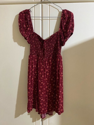Stradivarius burgundy summer dress like new, size S