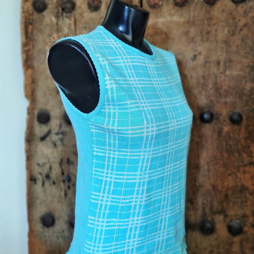 Levi's Vintage Y2K Plaid Coquette Sleeveless Knit Top like new, S-L