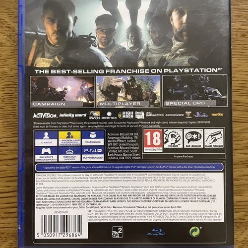 Call of Duty Modern Warfare 2 Cross-Gen Edition PS4 game