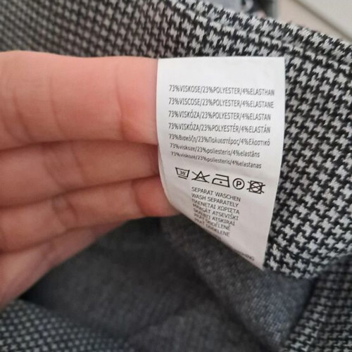 Elastic pants leggings, black and white, XXL