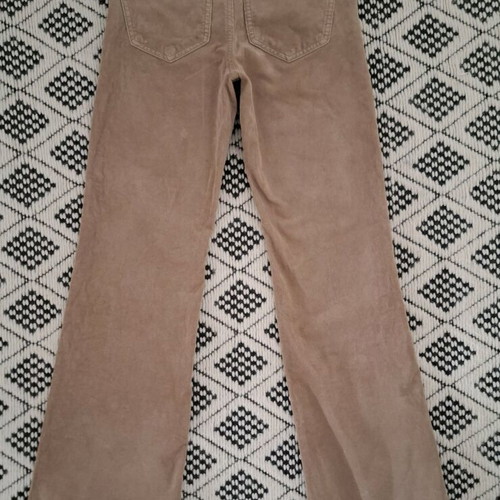 Flare corduroy beige pants Mango used