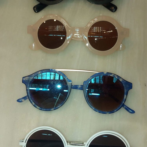 Round sunglasses used, pack of 6, multicolor