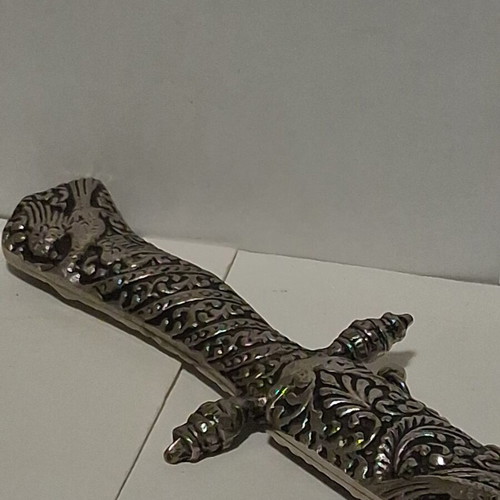 Athens Decorative Greek Knife vintage with embossed metal sheath