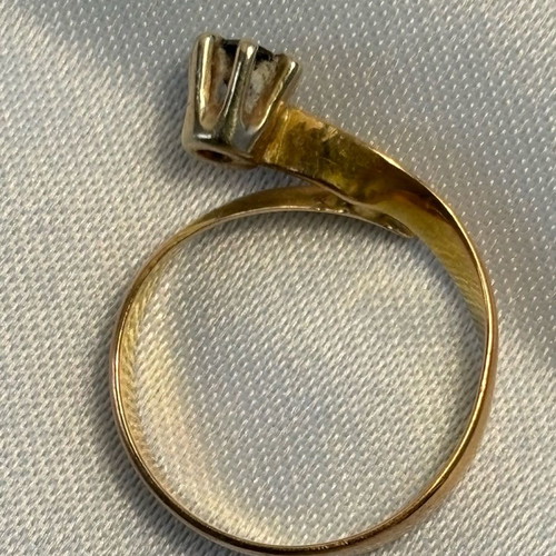 Garnet ring 14 ct used, size 54